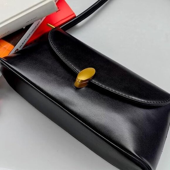 Fashion-Forward PU Leather Tote with Twist Lock for Daily Essentials - Picture 3 of 7